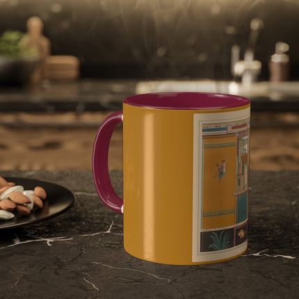 Pompeii Walls Pl.20 by Victor Steeger Colorful Mugs, 11oz