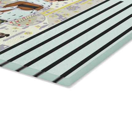 Wrapped in Elegance Glass Cutting Board