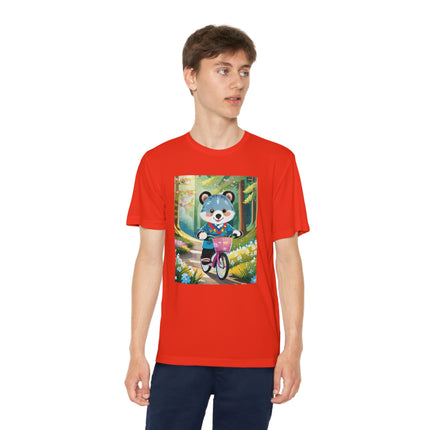 Furry Cyclist Youth Competitor Tee – Woodland Adventure & Playful Charm