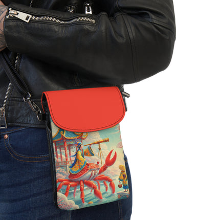 The Celestial Crab Navigator Small Cell Phone Wallet