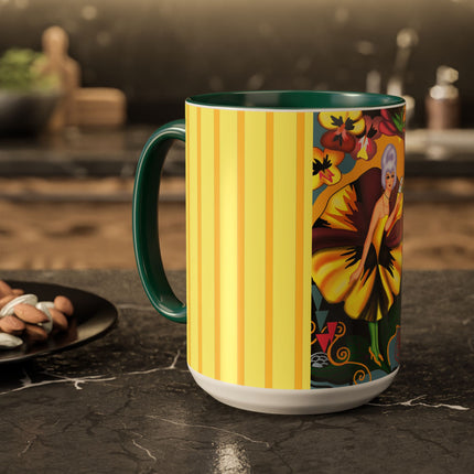 Enchanted Pansy Elegance Colorful Mugs (11oz, 15oz)