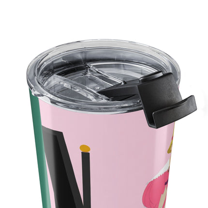 The Yellow Hat 20oz Tumbler – 1920s Vogue Whimsy & Playful Elegance