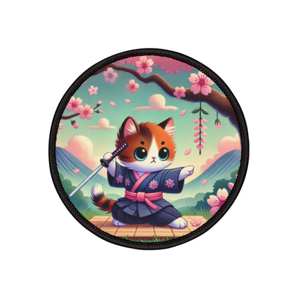 Samurai Kitten Iron-On Patches