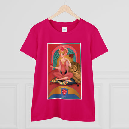 July & Ruby (from the Gem Series) by Sofia Chiostri Women's Midweight Cotton Tee