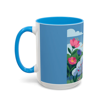 Garden Of New Beginnings Colorful Mugs – Art Deco Floral Elegance