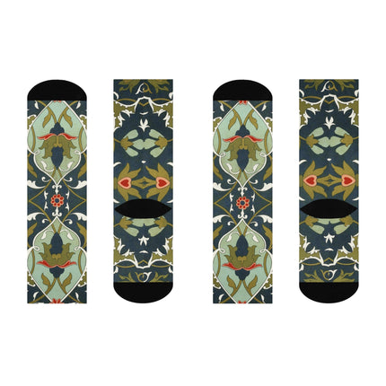 Ornamental Tiles (Pl. 10) from the Afghan Boundary Commission Cushioned Crew Socks