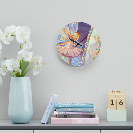 Reflections of Enchantment Acrylic Wall Clock, Round and Square