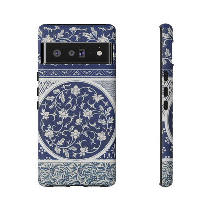 Blue Flower Pattern by Owen Jones Phone Cases