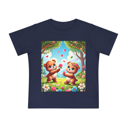 Petals and Paws Baby T-Shirt – Sweet Friendship & Garden Dreams