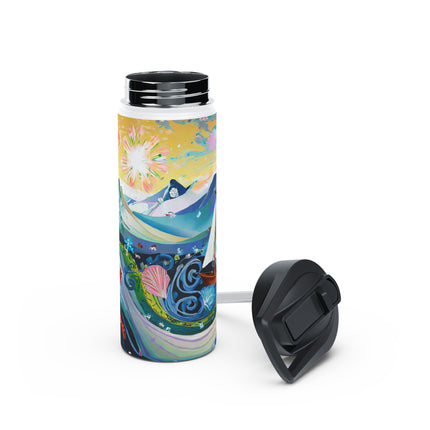 Nautical Patterns Stainless Steel Water Bottle
