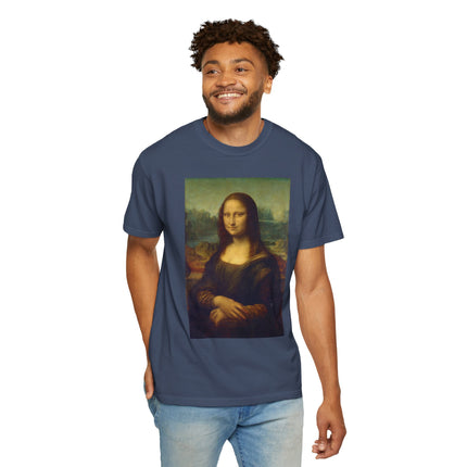 Mona Lisa by Leonardo da Vinci Unisex Garment-Dyed T-shirt