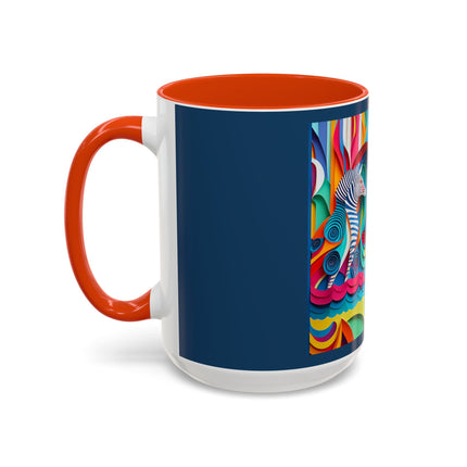 Surfing Zebra Colorful Mugs (11oz, 15oz)