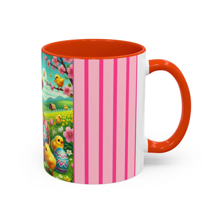 Geisha Kitten’s Easter Delight Colorful Mugs (11oz, 15oz)