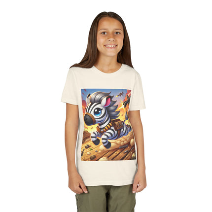 Zebra on the Run Youth Short Sleeve Tee