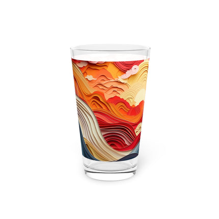 Vibrant Sunrise Sky Glass, 16oz