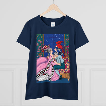 The Jealous Parrot by George Barbier Women's Midweight Cotton Tee
