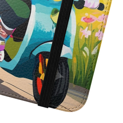 🦓🛴 Stripes on Wheels Flip Case – Sunny Adventures & Storybook Fun