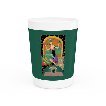 May & Emerald (from the Gem Series) by Sofia Chiostri Ceramic Shot Glass
