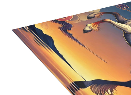 Flame-Winged Horse at Sunset Postcards (envelopes included) - Bundles of 10, 30, 50 Pieces