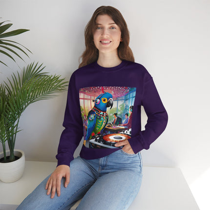 Parrot DJ Unisex Heavy Blend™ Crewneck Sweatshirt