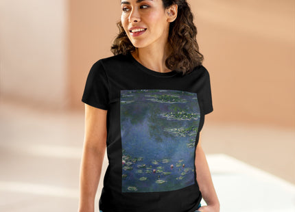 Water Lilies by Claude Monet Women's Midweight Cotton Tee