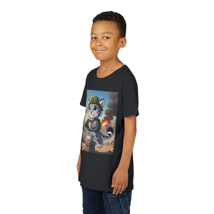 Snow Leopard Lookout Youth Short Sleeve Tee