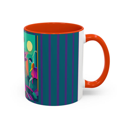 Dance of the Skeleton Ballerinas Colorful Mugs (11oz, 15oz)
