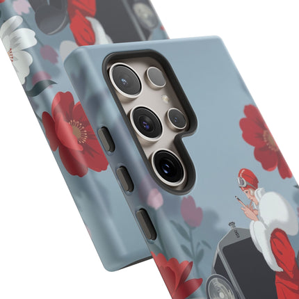 🚗🌺 The Lady Of The Grand Touring Car Phone Case – Art Deco Motoring Elegance