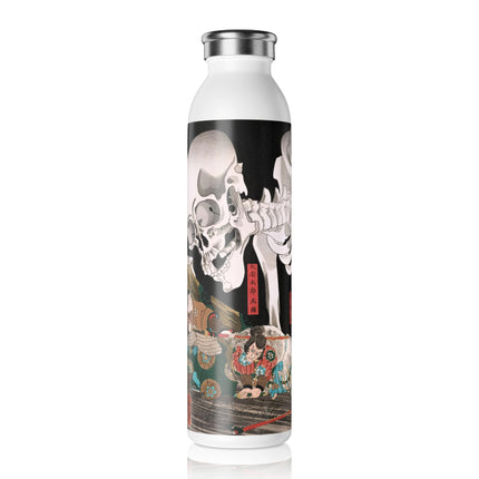 Mitsukuni Defying the Skeleton Spectre by Utagawa Kuniyoshi Slim Water Bottle