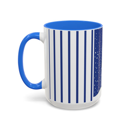 Snowman in Falling Snow Colorful Mugs (11oz, 15oz)