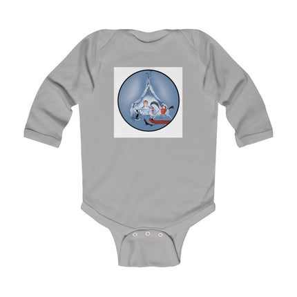 Childhood Innocence Baby Long Sleeve Bodysuit – Vintage Pets & Storybook Charm