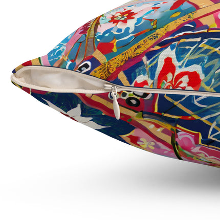 The Joyful Mantis Spun Polyester Square Pillow