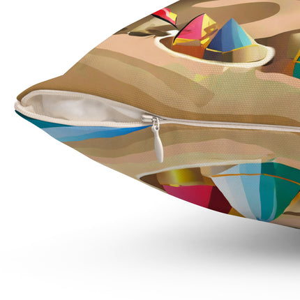 Crab Architect Spun Polyester Square Pillow