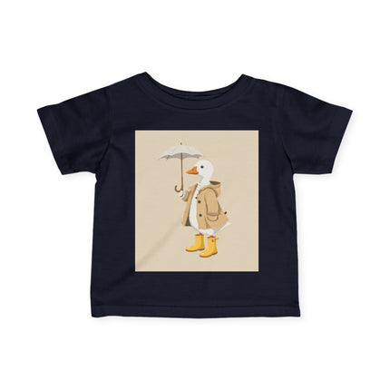 🦆☂️ The Little Rainy Day Duckling Infant Fine Jersey Tee – Whimsical Storybook Charm
