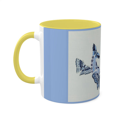 One Thousand Butterflies by Kamisaka Sekka Colorful Mugs, 11oz
