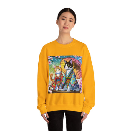 Kimono Kitties Unisex Heavy Blend™ Crewneck Sweatshirt