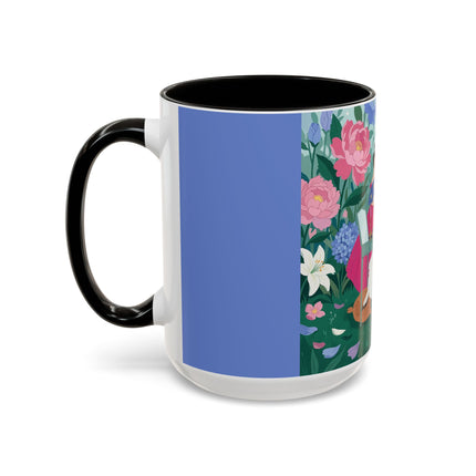 The Ladies Of The Blossoming Vanity Colorful Mugs – Art Deco Floral Elegance