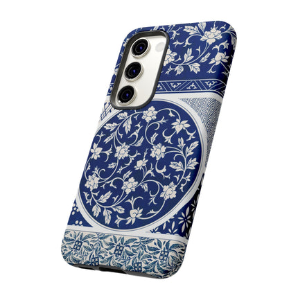 Blue Flower Pattern by Owen Jones Phone Cases