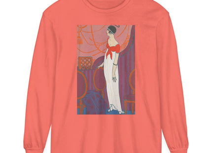 L’Entracte by Georges Lepape Garment-dyed Long Sleeve T-Shirt