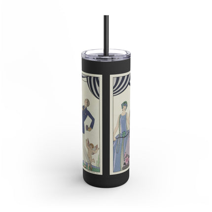 Visez au coeur, belles dames! by George Barbier Skinny Matte Tumbler, 20oz
