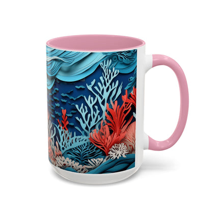 Enchanting Underwater Scene Colorful Mugs (11oz, 15oz)