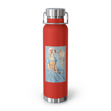 The Enchanting Painter: A Fairy's Artistic Touch Copper Vacuum Insulated Bottle, 22oz