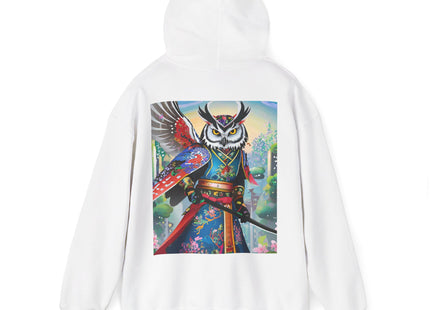 Cyberpunk Samurai Owl – Heavy Blend™ Hooded Sweatshirt