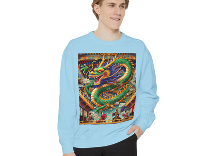 Tibetan Dragon Over Kabuki Duel Sweatshirt