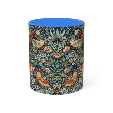 Strawberry Thief by William Morris Colorful Mugs, 11oz