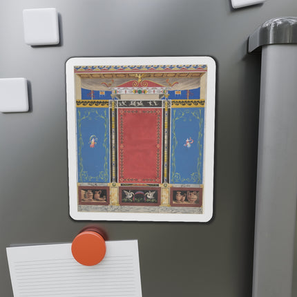 Columns with a Pair of Swans Die-Cut Magnets (5 Sizes)