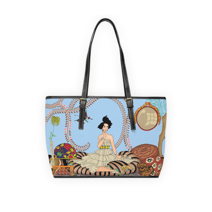 Minuit … ou l’appartement à la mode by George Barbier PU Leather Shoulder Bag