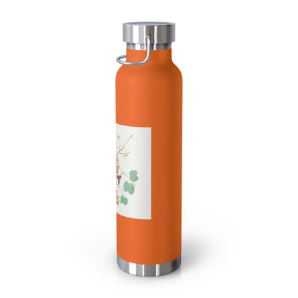 Orange-Headed Ground Thrush by Shaikh Zain al–Din Copper Vacuum Insulated Bottle, 22oz