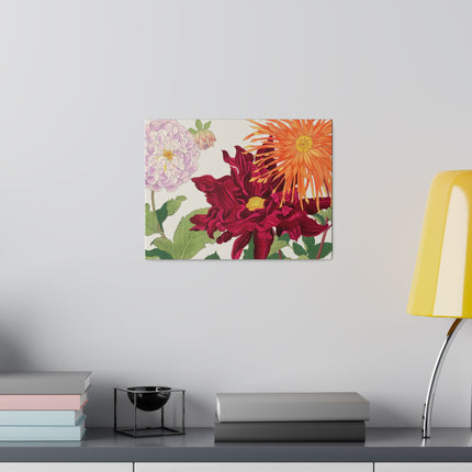 Radiant Dahlias by Tanigami Kônan – Japanese Botanical Splendor
