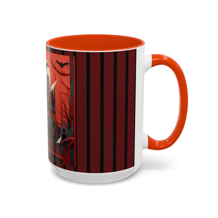Halloween Night Scene Colorful Mugs (11oz, 15oz)